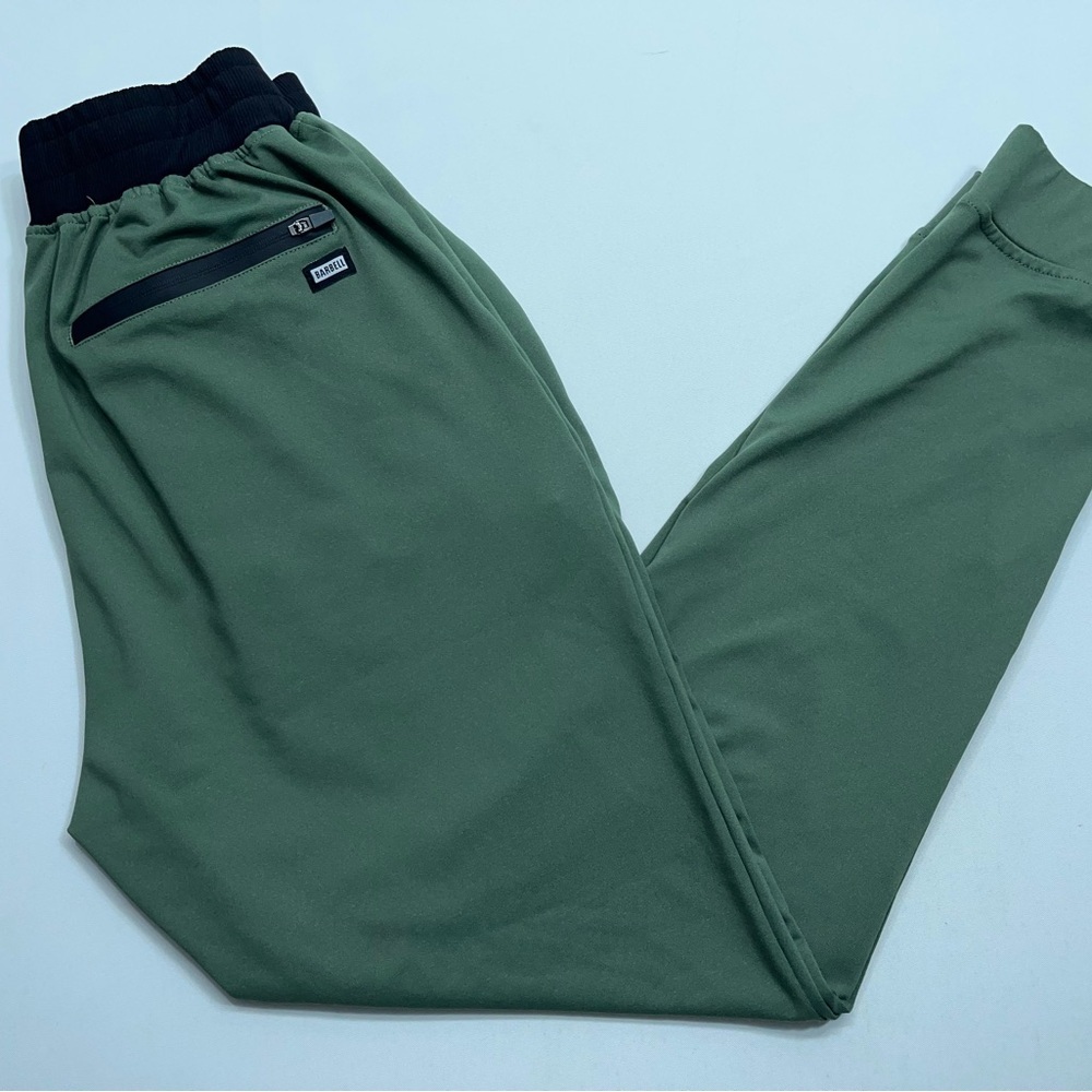 Barbell Pants Joggers Womens Size Medium Olive Green High Waisted Drawstring